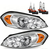 Vizotae headlights left-side assembly with bulbs for clear nighttime visibility.