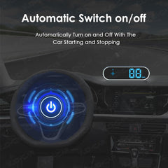 Automatic on/off saves power when the vehicle is stationary.