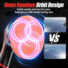 Vkdemer car detailing in action demonstrating waxing and light scratch removal.