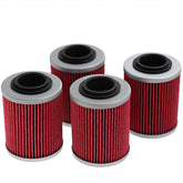 Vkinman oil filter pack close-up for Can-Am Outlander engines, durable filtration.