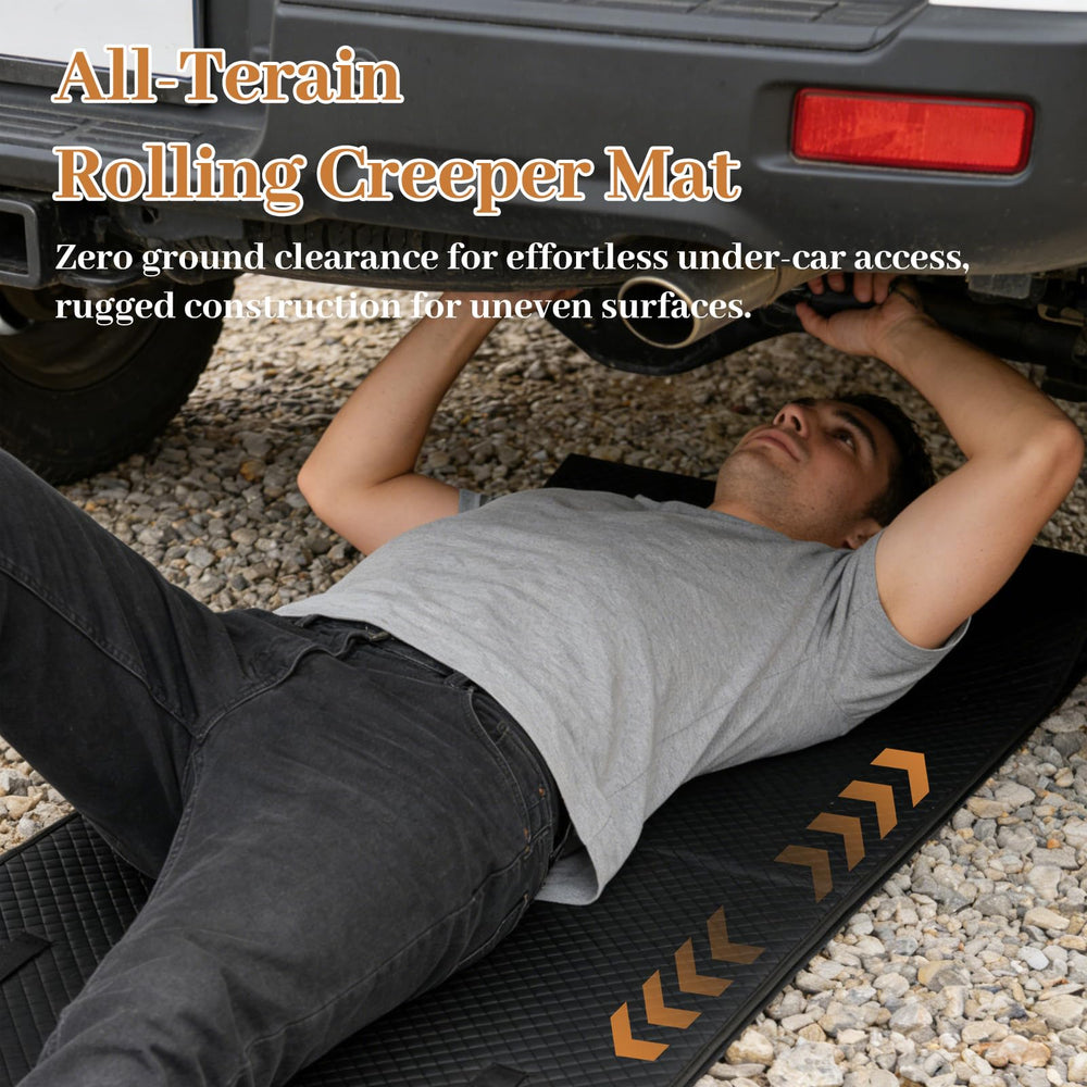 VkkArter Creeper Mat shows 3-layer durability for frequent use.