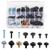 VKQTS 160pcs car screws kit in storage box for easy reuse