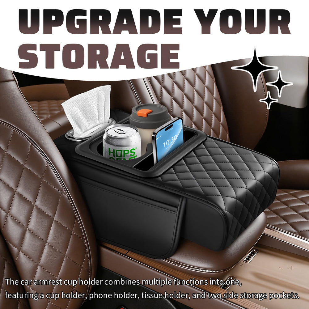 VKQTS armrest tissue holder keeps tissues handy during drives