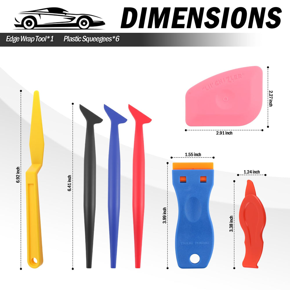 VKQTS plastic squeegees smooth surfaces and reduce scratches during application