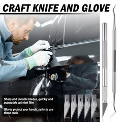 VKQTS safety cutter keeps trimming clean and safe during wrap work