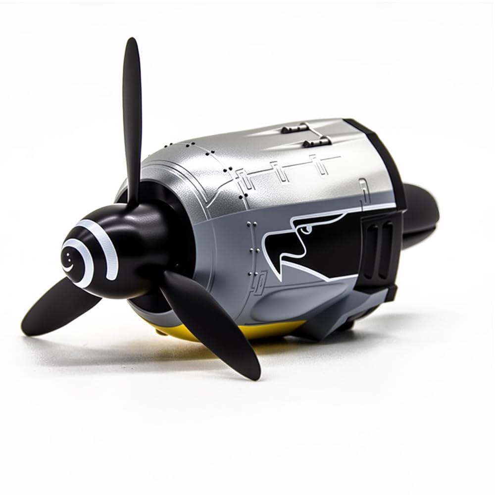 VKQTS P-40 Warhawk shark-nose vent clip adds bold aviation flair while freshening the cabin.