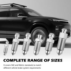 VKQTS widely compatible bleeder screws simplify brake maintenance tasks.