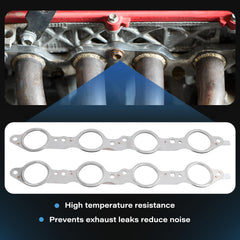 VKVXCLON exhaust gasket with bolts for Caprice, high‑heat ready
