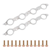 VKVXCLON exhaust manifold header gasket with bolts for Chevrolet Silverado, tight seal example