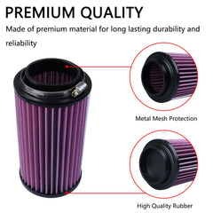 VKVXCLON PL1003 air filter is washable and reusable for repeated rides
