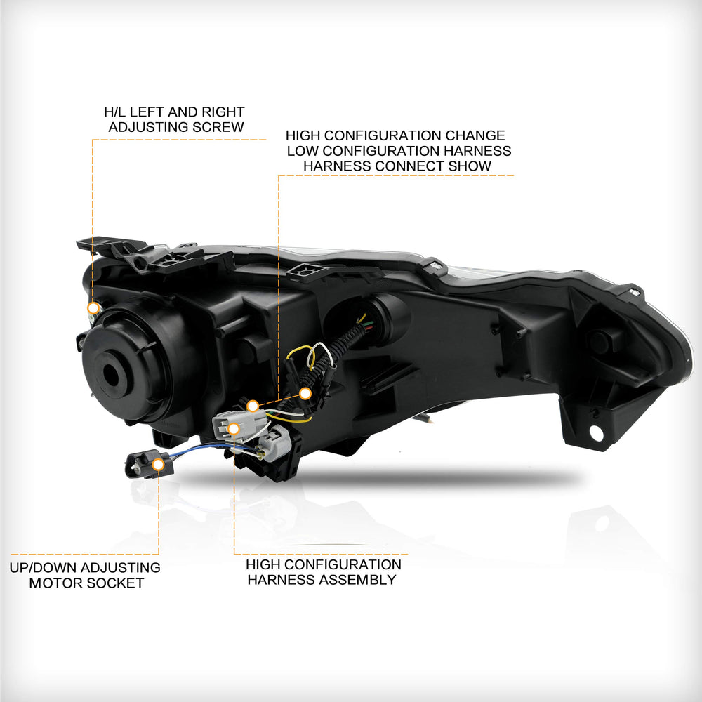 VLAND headlight assembly plug-and-play setup for easy upgrade.