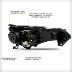VLAND headlight assembly plug-and-play setup for easy upgrade.