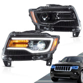 VLAND LED headlights WK2 front view with crisp night-time illumination