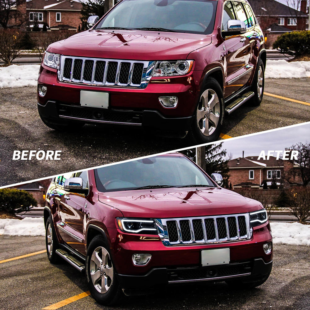 VLAND Grand Cherokee WK2 OEM-fit headlights for secure mounting