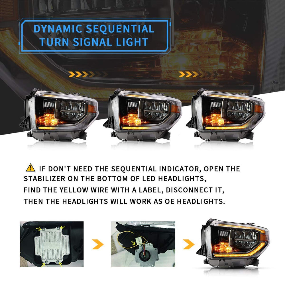 VLAND passenger-side chrome projector headlight adds updated daytime look