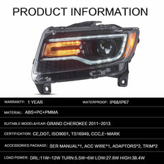 VLAND sealed, weather-resistant headlight design for WK2
