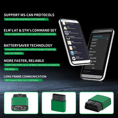 VLinker FD+ app compatibility with third-party diagnostic apps.