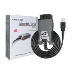 vLinker VGATE FS USB Forscan setup showing reliable connectivity for diagnostics.