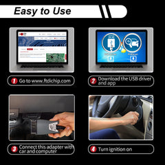 vLinker VGATE FS USB includes warranty and firmware updates.