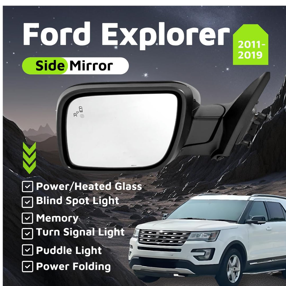 VMDCcdz mirror featuring blind-spot light to aid lane changes.