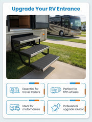 Vnivxte RV Step Covers trap dirt to keep interiors cleaner.