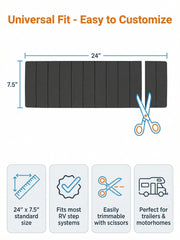 Vnivxte RV Step Covers waterproof and durable for all conditions.