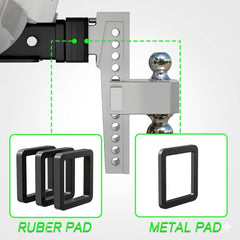 VNN heavy duty aluminum hitch designed for rugged use
