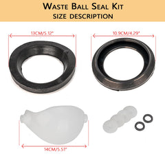VODCACA closet flange seals layout for secure mounting