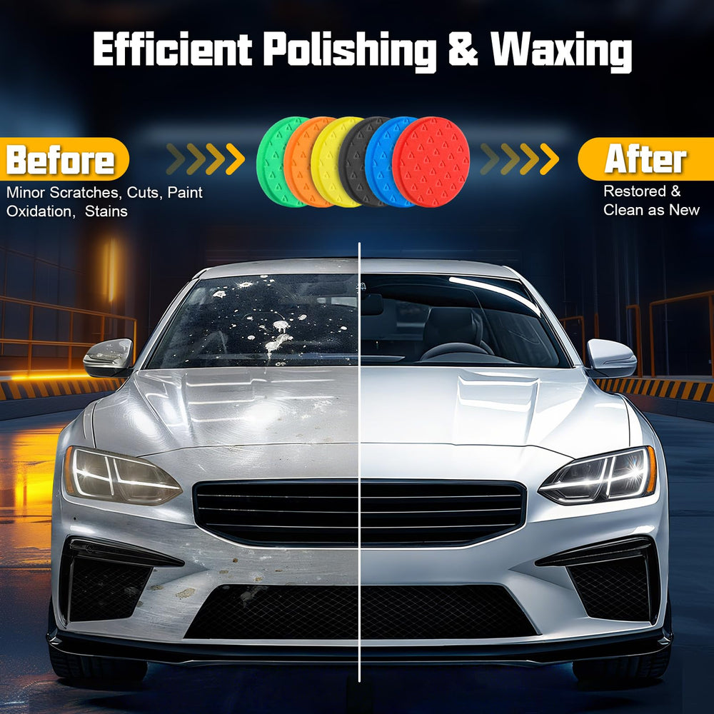 VOFirst blue polishing pad for gentle finishing and smooth results.