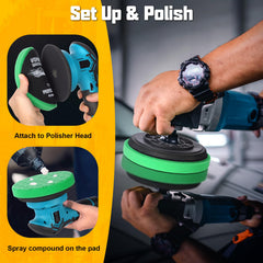 VOFirst compatible with DA, rotary, and orbital polishers for versatile use.