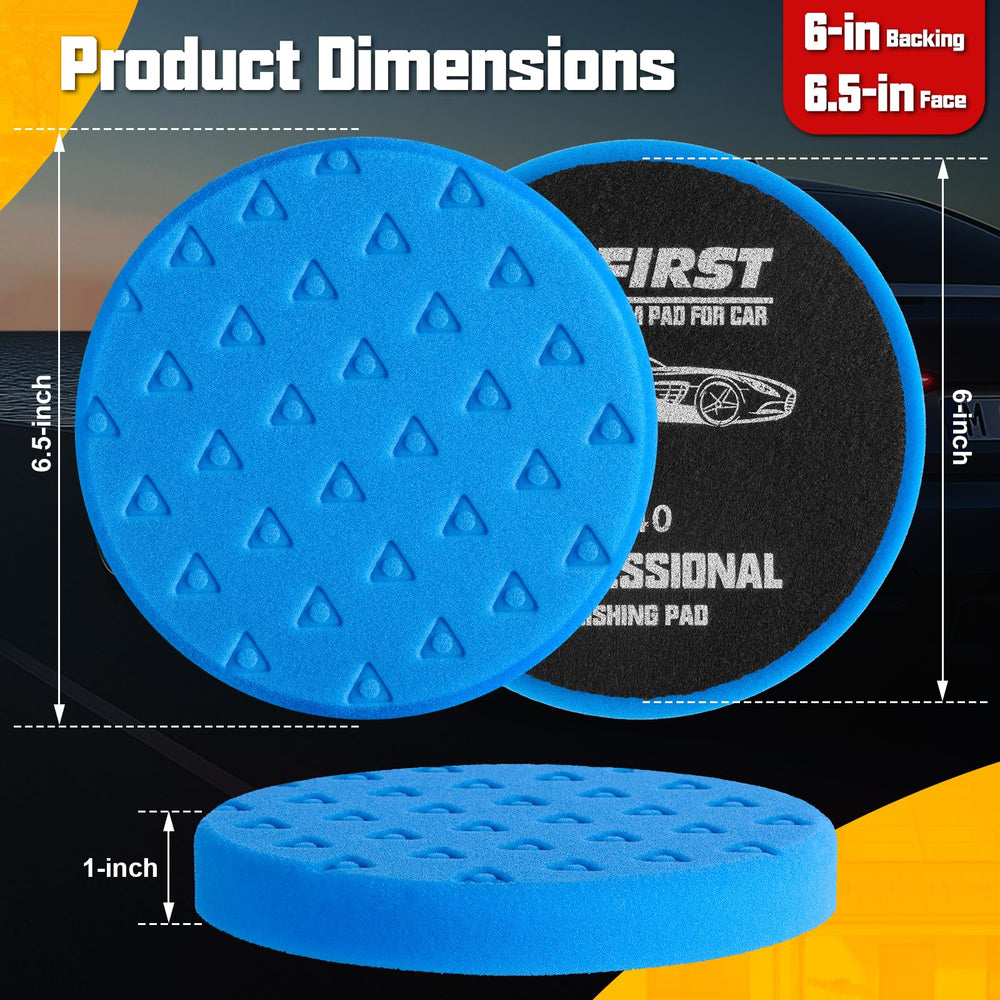 VOFirst orange polishing pad for aggressive cutting and faster material removal.