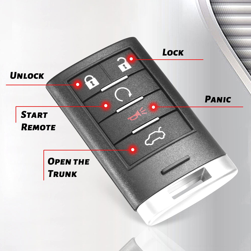 VOFONO Cadillac CTS key fob replacement kit in view