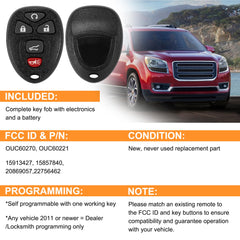 VOFONO Cadillac Escalade key fob close-up for seamless compatibility