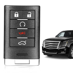 VOFONO Cadillac STS key fob front view with 5 buttons