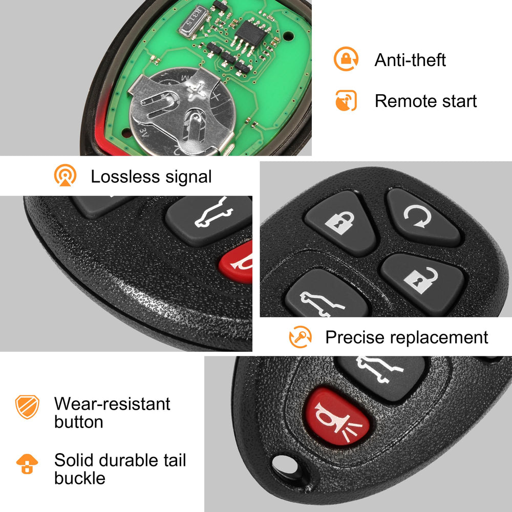 VOFONO Chevrolet Suburban key fob with remote start for convenient replacement