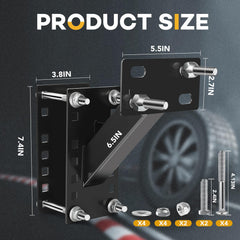 VOISEN spare tire mount on boat trailer shows universal fit and easy access
