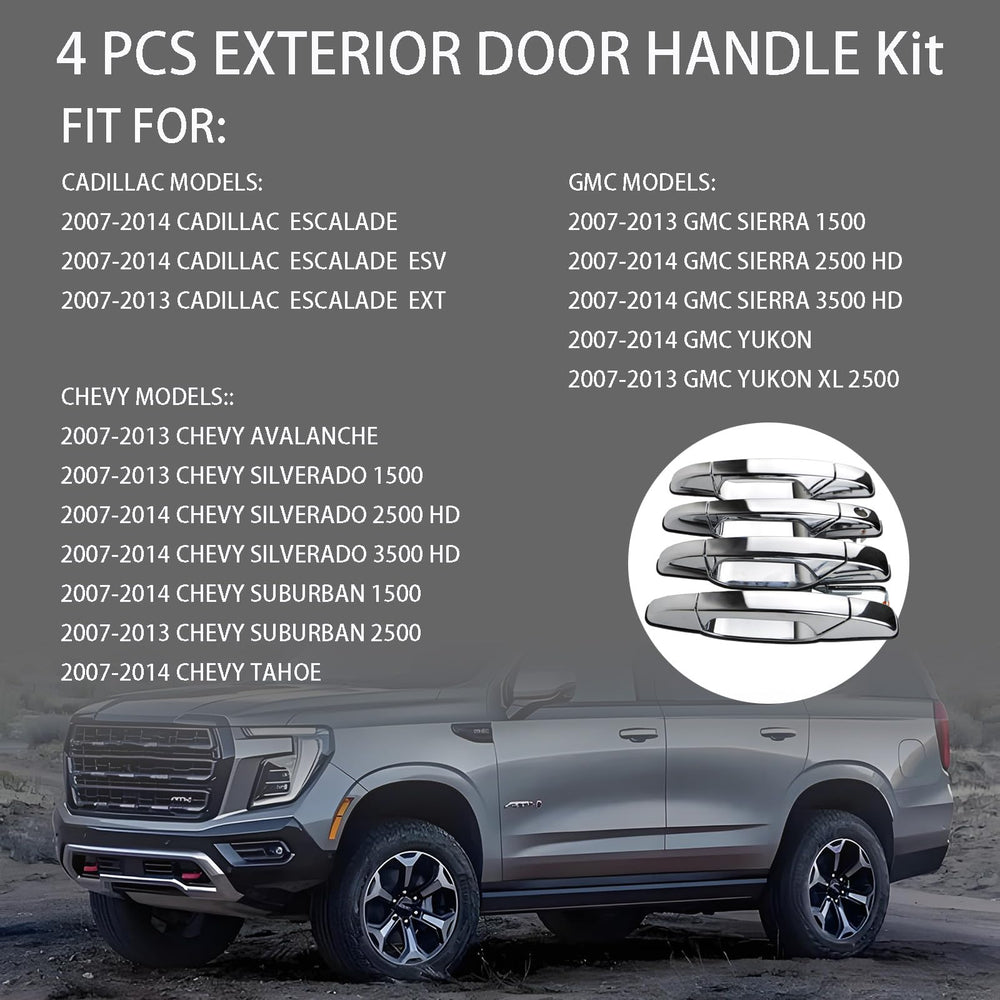 Volinsya exterior chrome door handle rear left, easy access and privacy.