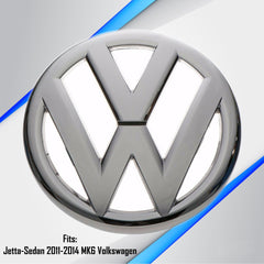 OEM Volkswagen emblem provides precise fit for Jetta MK6 front grille.