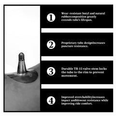 VOLOOX easy-install inner tube with no tools for fast roadside fixes