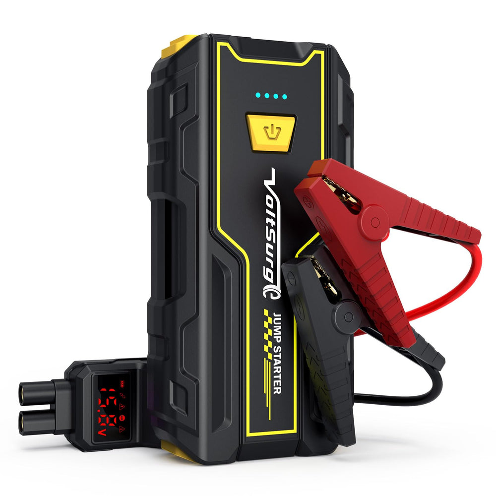 VoltSurge 4000A jump starter unit ready for a quick engine start