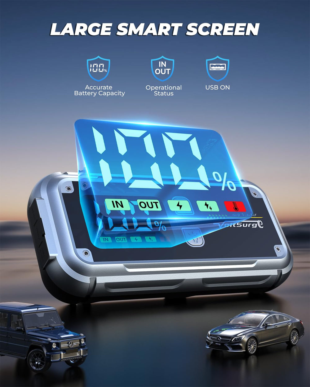 VoltSurge 7000A with USB ports enables fast device charging.