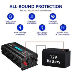 Voltworks 1000W inverter aluminum housing resists impacts