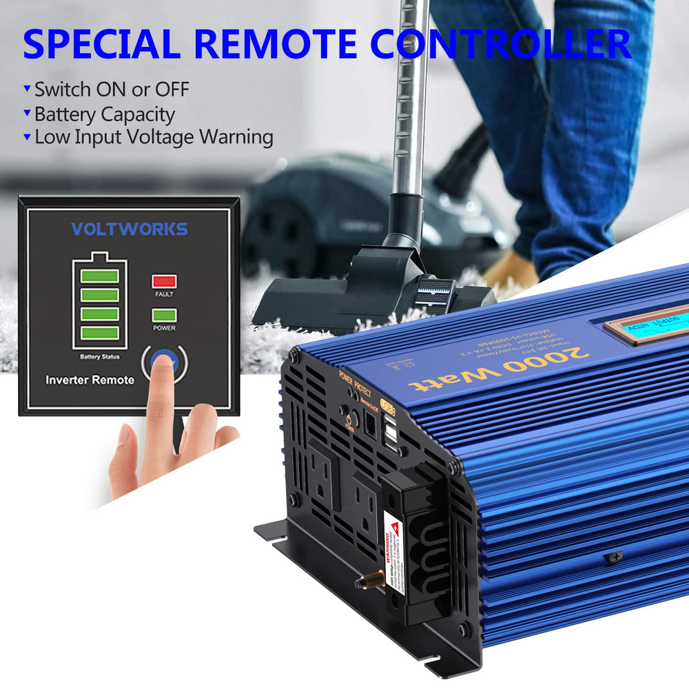 VoltWorks 24V 2000W inverter hardwire block for high-power appliances