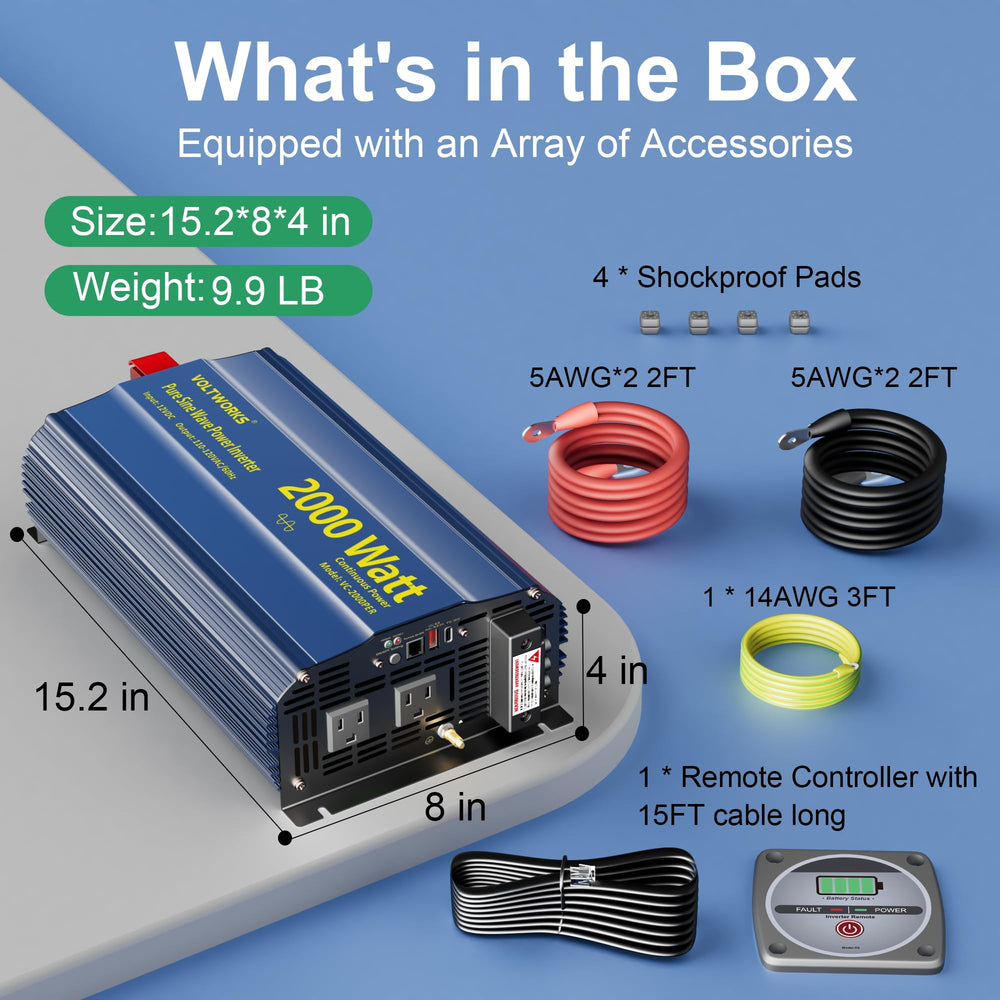 VOLTWORKS compatible with lithium, AGM, GEL and other batteries