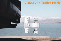 Vomavex 1-inch increment height adjustment for precise trailer alignment.