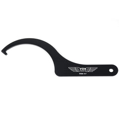VON Tools chain adjuster in use on a Ducati swingarm for reference alignment.
