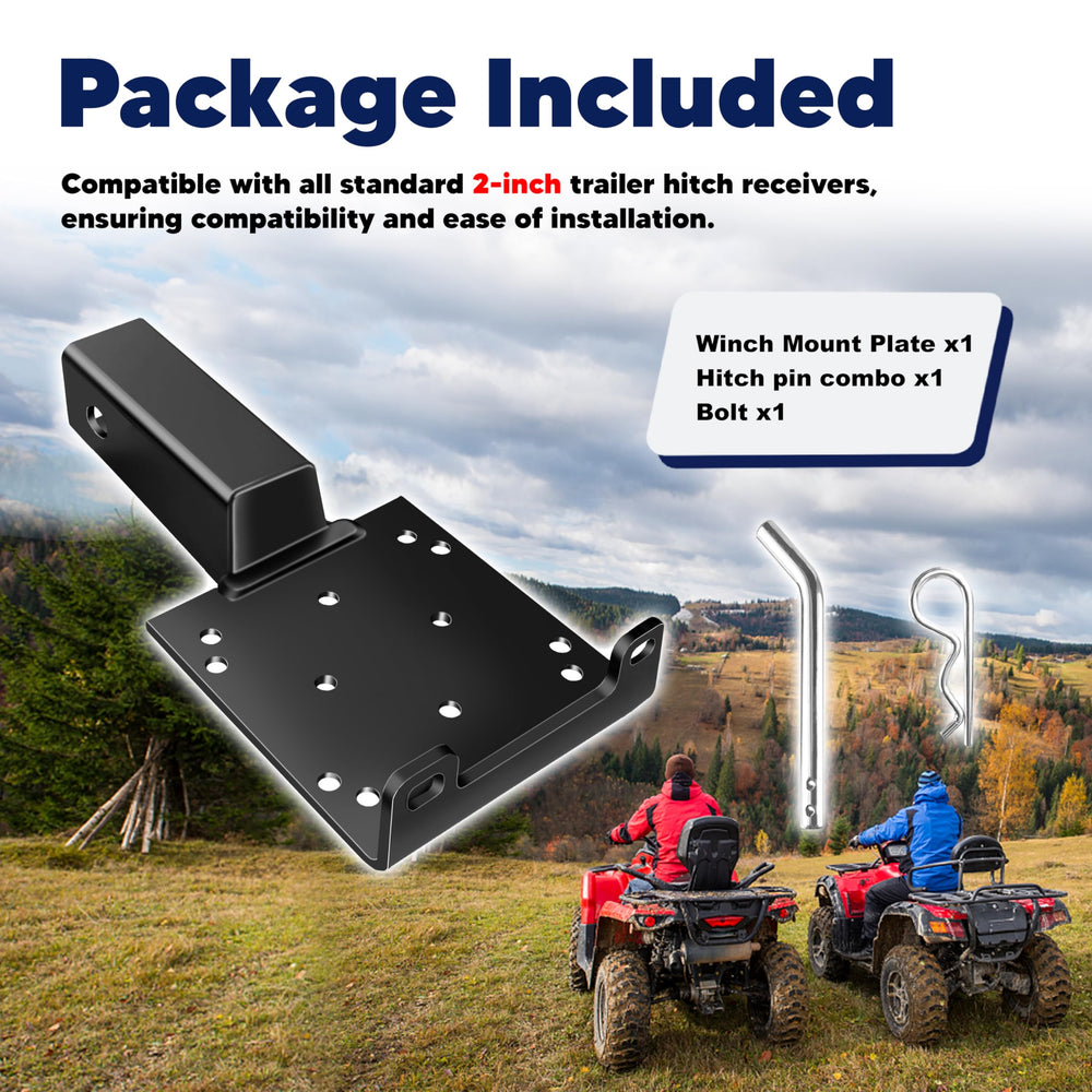 VONLX 2in receiver compatibility for standard trailers and equipment setups