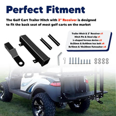 Heavy-duty steel construction providing solid towing support.