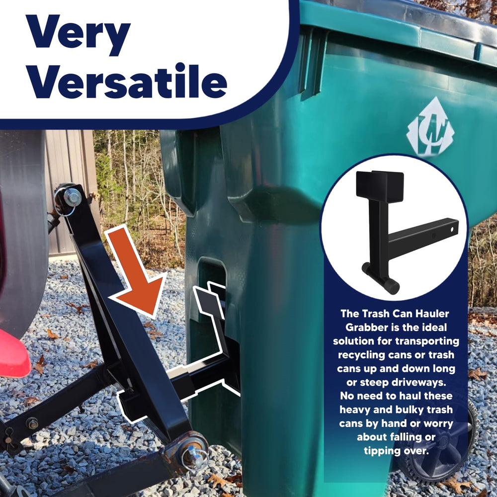 VONLX Garbage Tow Hitch steel construction for durable outdoor use.