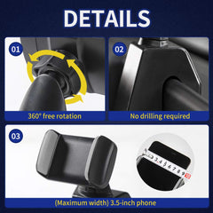 Voodonala 360-degree rotating phone holder for flexible viewing angles.